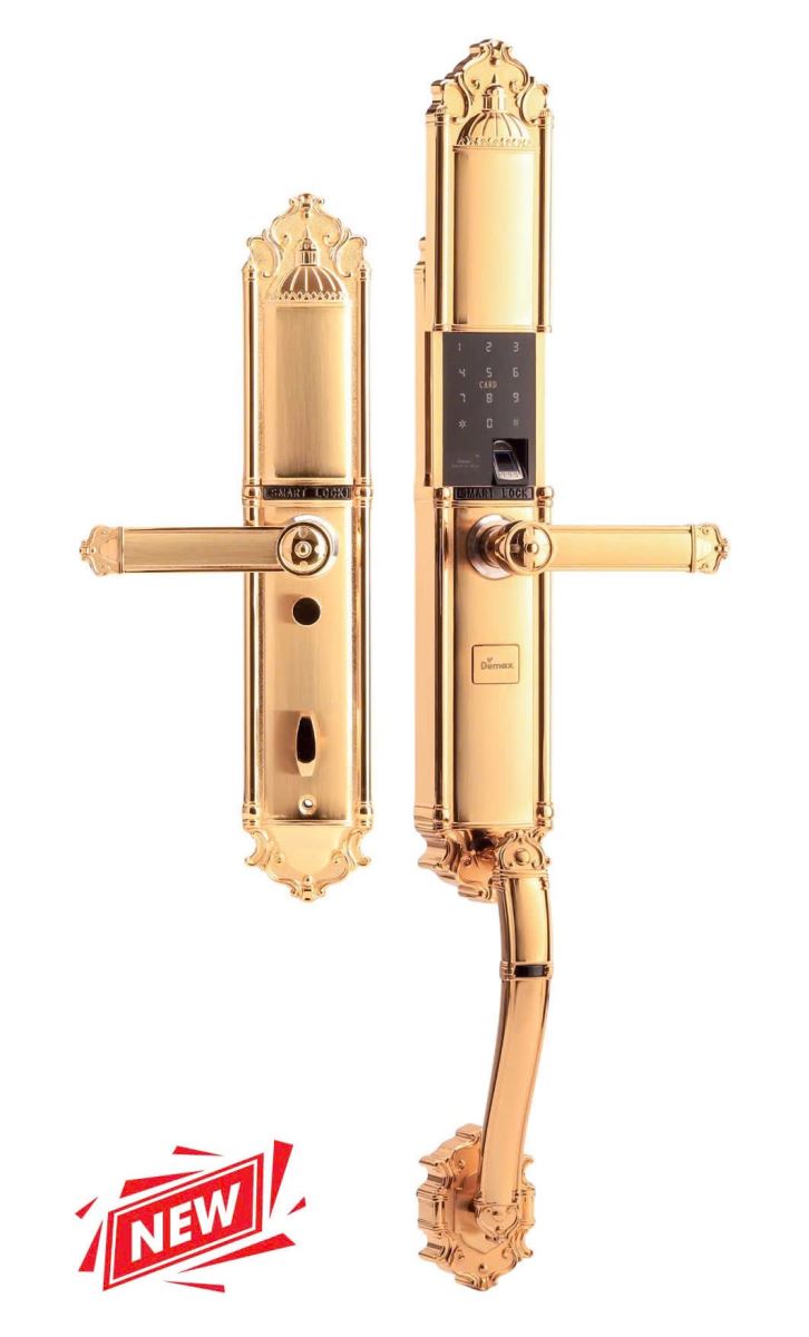 Khóa tân cổ điển Demax EL821 Gold App wifi