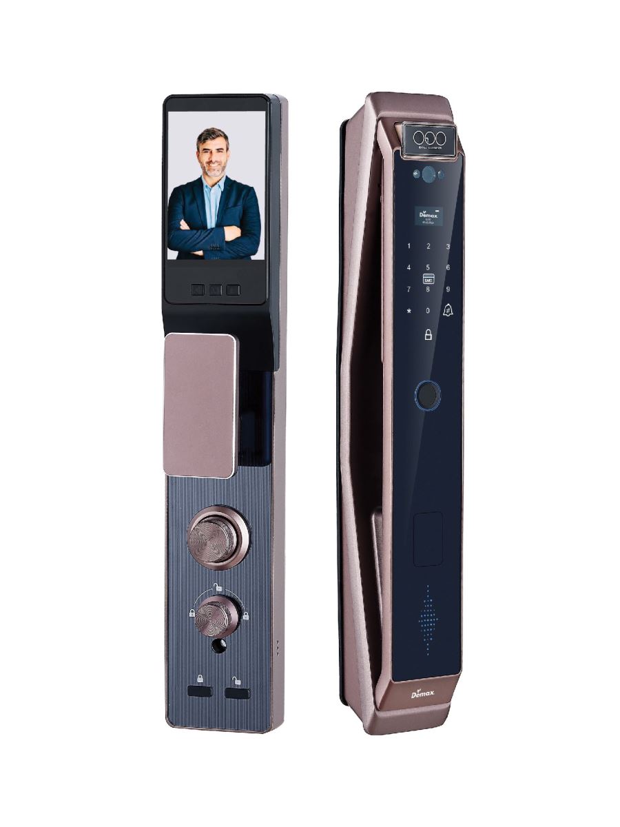 Khóa Face ID Demax EL966 CNC Brown App wifi