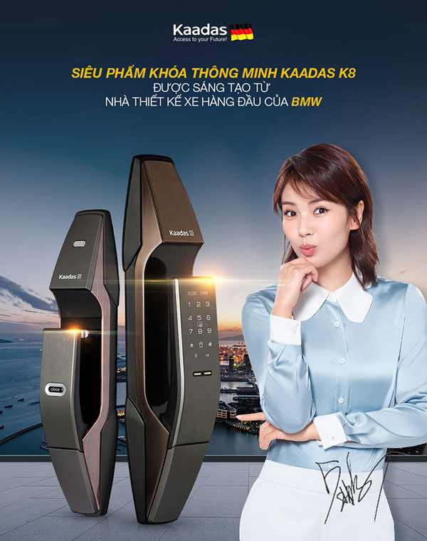 Khóa vân tay Kaadas K8-TX chính hãng Khóa vân tay Kaadas K8-TX chính hãng