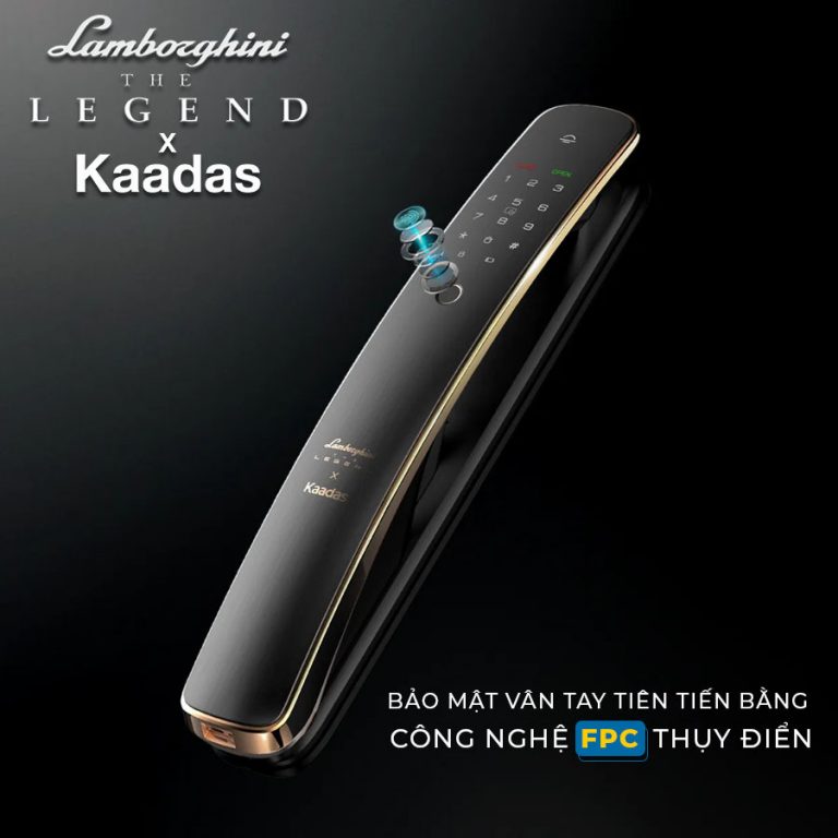 Chi tiết thiết kế Khóa vân tay Kaadas Lamborghini Chi tiết thiết kế Khóa vân tay Kaadas Lamborghini