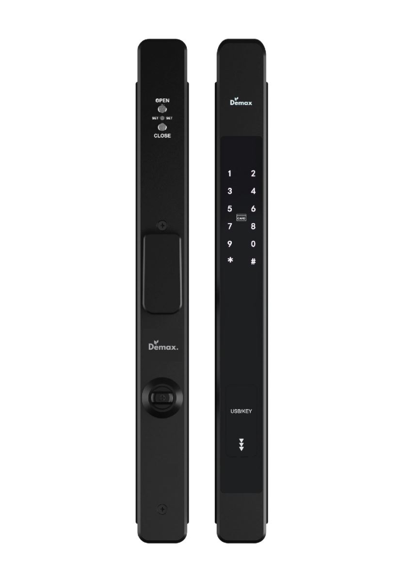 Khóa cửa nhôm Demax SL801 BL App wifi